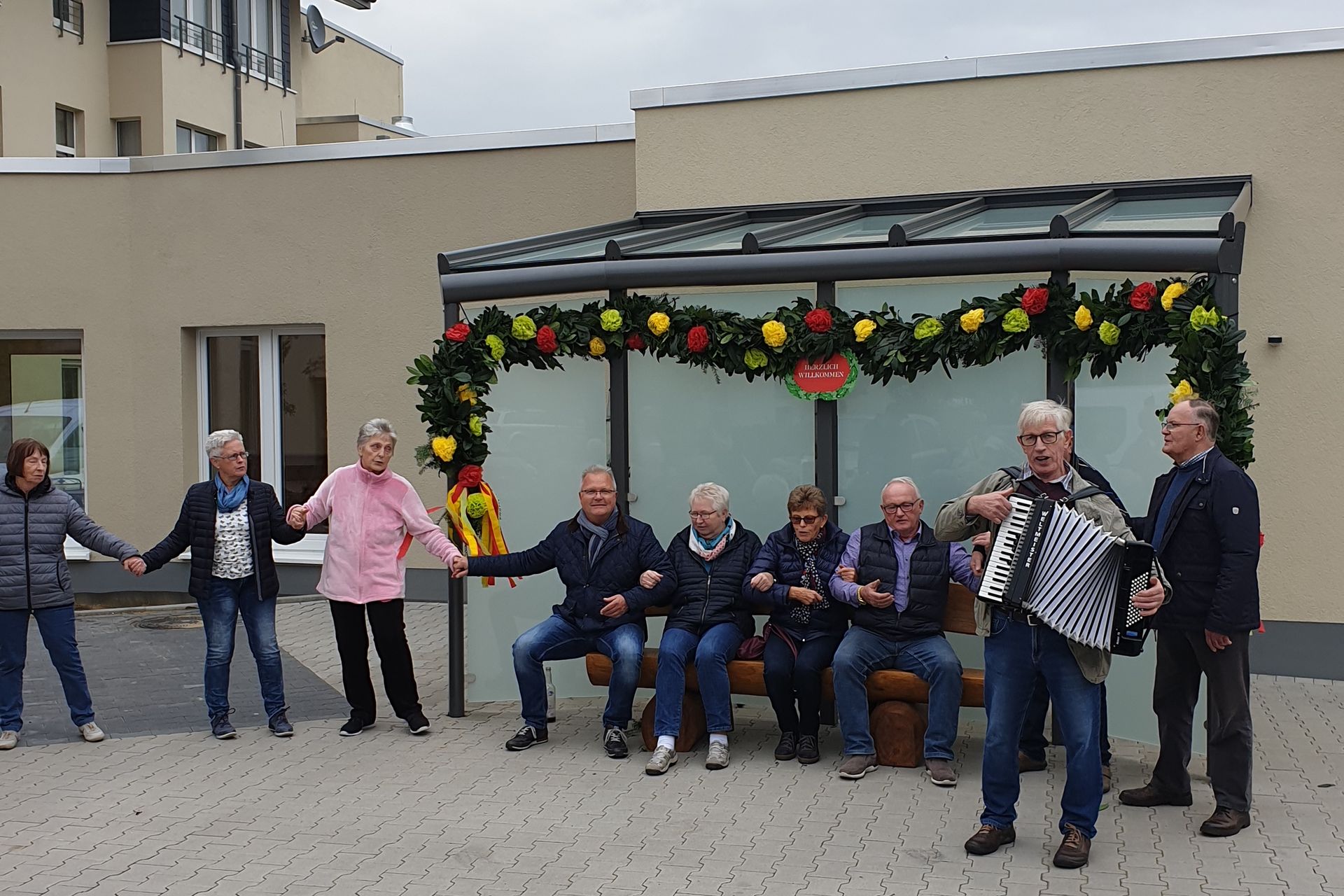 Gruppenfoto. Feierliche Veranstaltung.