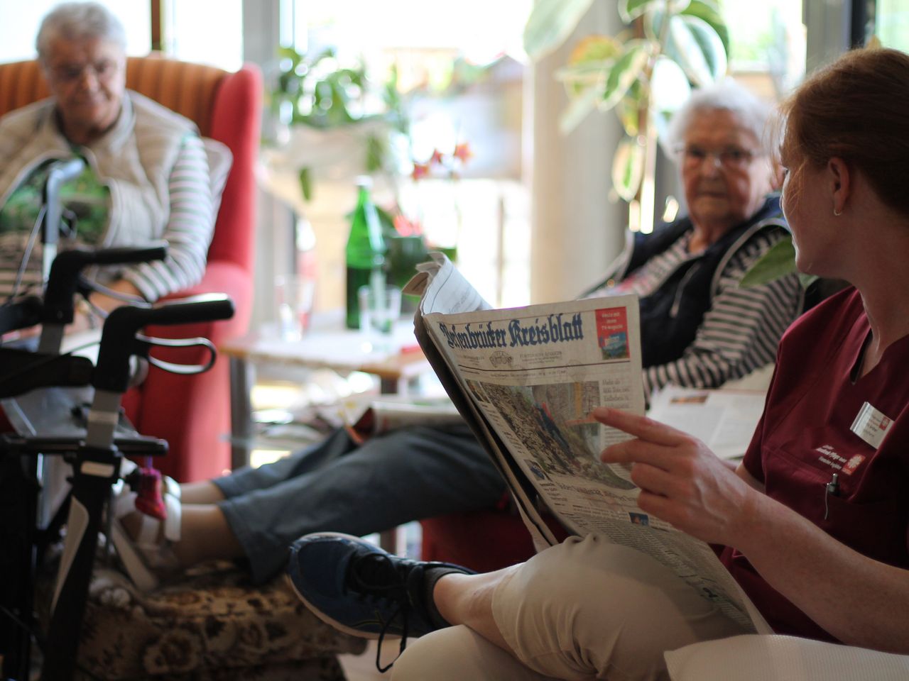 Zeitungsrunde am Morgen
