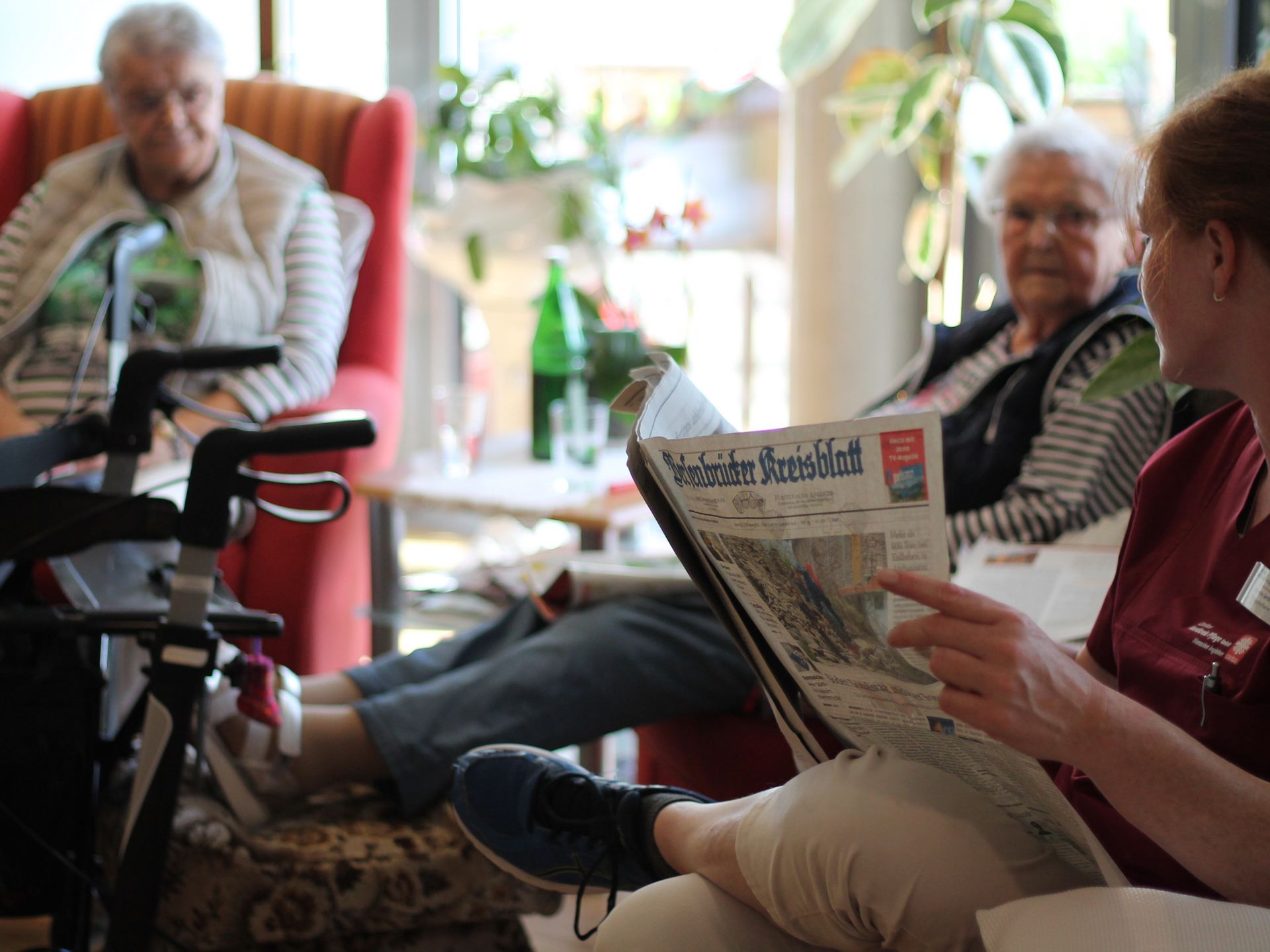 Zeitungsrunde am Morgen