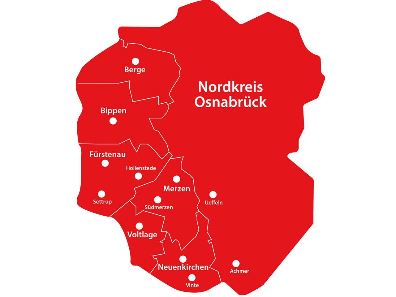 Lagekarte Pflegedienst Fürstenau/Neuenkirchen