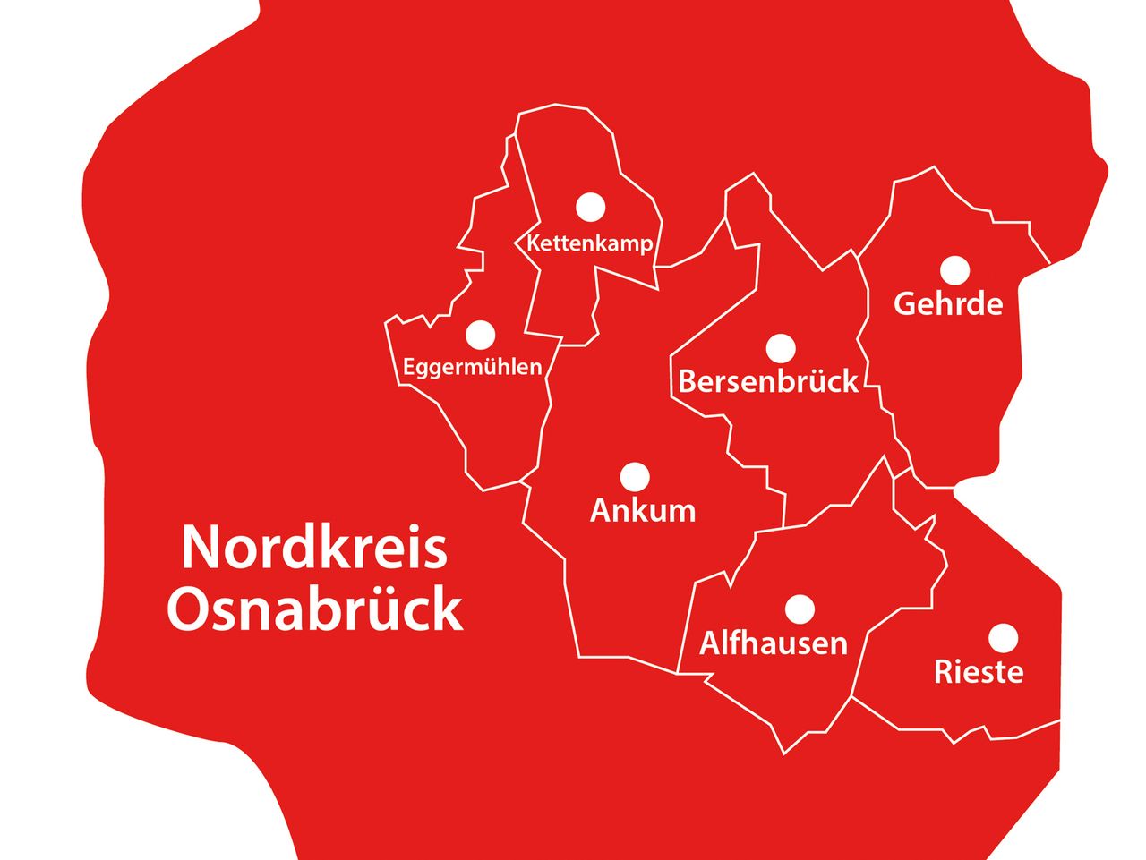 Lagekarte Samtgemeinde Bersenbrück