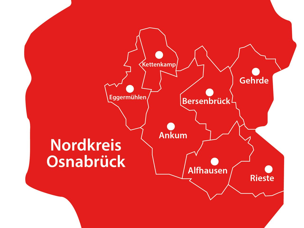 Lagekarte Samtgemeinde Bersenbrück