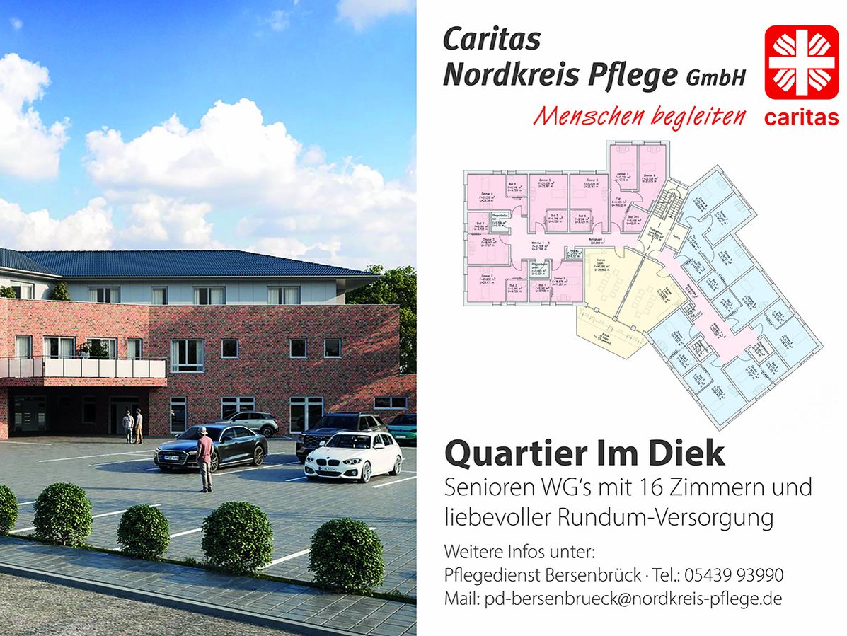 Werbebanner mit Angaben zur WG